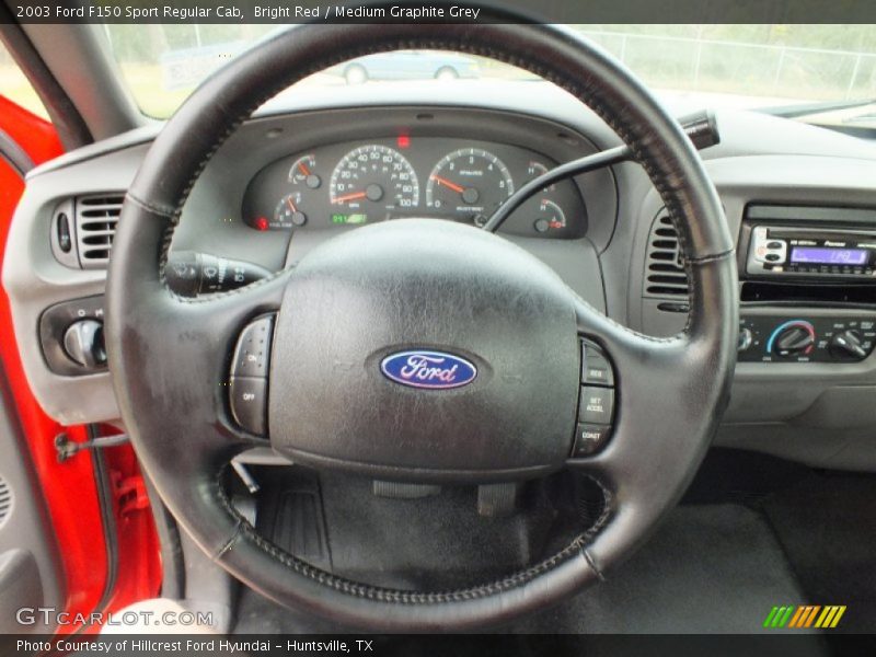 Bright Red / Medium Graphite Grey 2003 Ford F150 Sport Regular Cab
