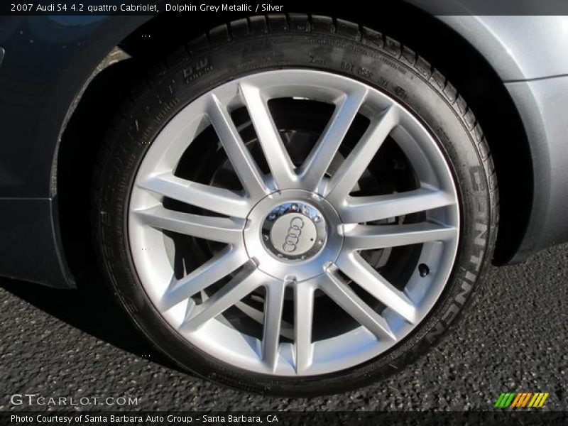 Dolphin Grey Metallic / Silver 2007 Audi S4 4.2 quattro Cabriolet