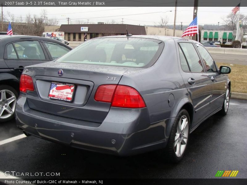 Titan Gray Metallic / Black 2007 Saab 9-5 2.3T Sedan