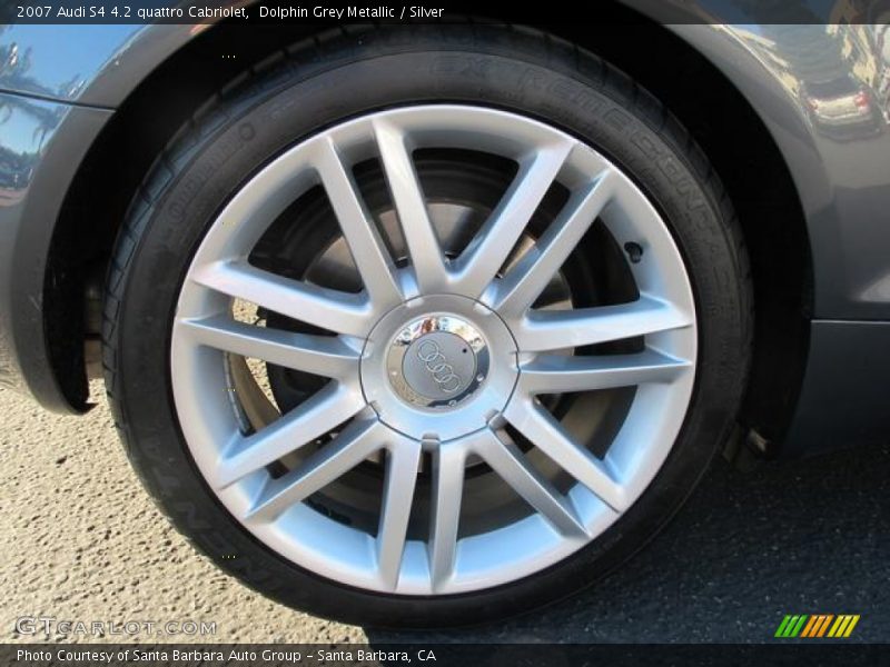 Dolphin Grey Metallic / Silver 2007 Audi S4 4.2 quattro Cabriolet