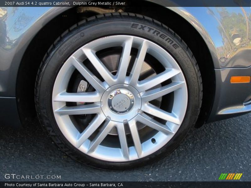 Dolphin Grey Metallic / Silver 2007 Audi S4 4.2 quattro Cabriolet