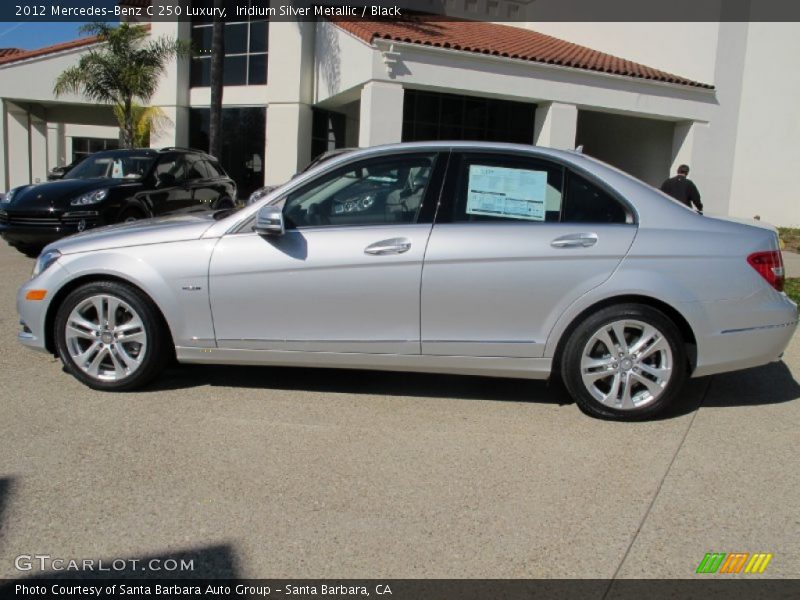 Iridium Silver Metallic / Black 2012 Mercedes-Benz C 250 Luxury