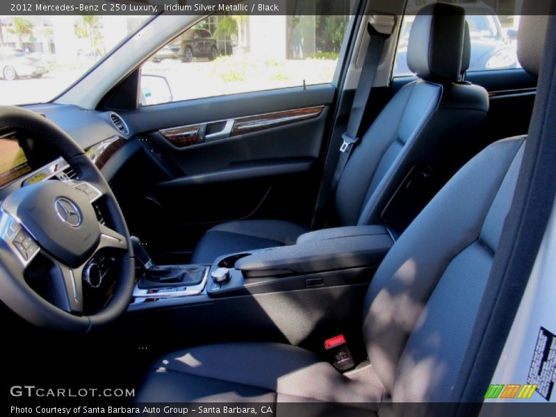 Iridium Silver Metallic / Black 2012 Mercedes-Benz C 250 Luxury