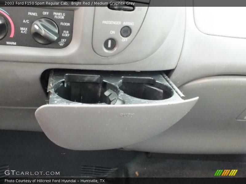 Bright Red / Medium Graphite Grey 2003 Ford F150 Sport Regular Cab