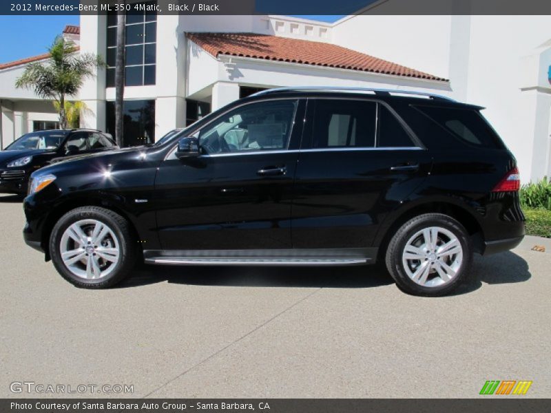 Black / Black 2012 Mercedes-Benz ML 350 4Matic