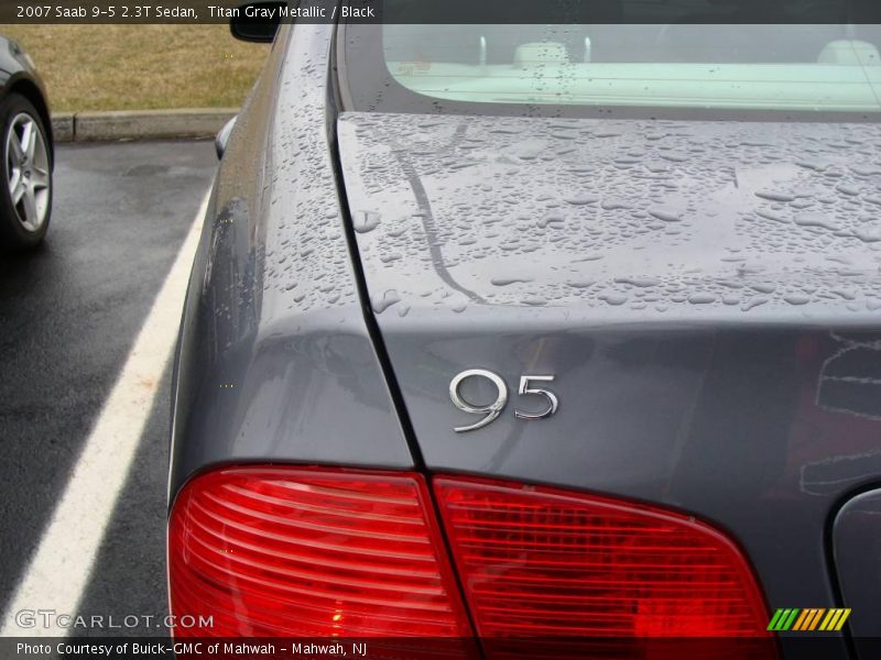 Titan Gray Metallic / Black 2007 Saab 9-5 2.3T Sedan