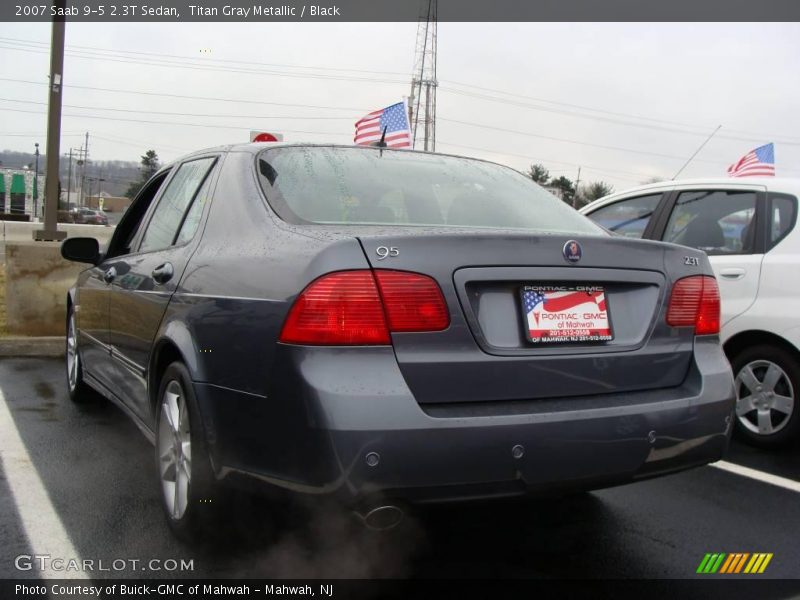 Titan Gray Metallic / Black 2007 Saab 9-5 2.3T Sedan