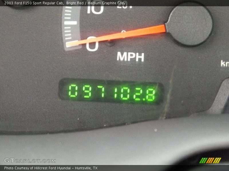 Bright Red / Medium Graphite Grey 2003 Ford F150 Sport Regular Cab