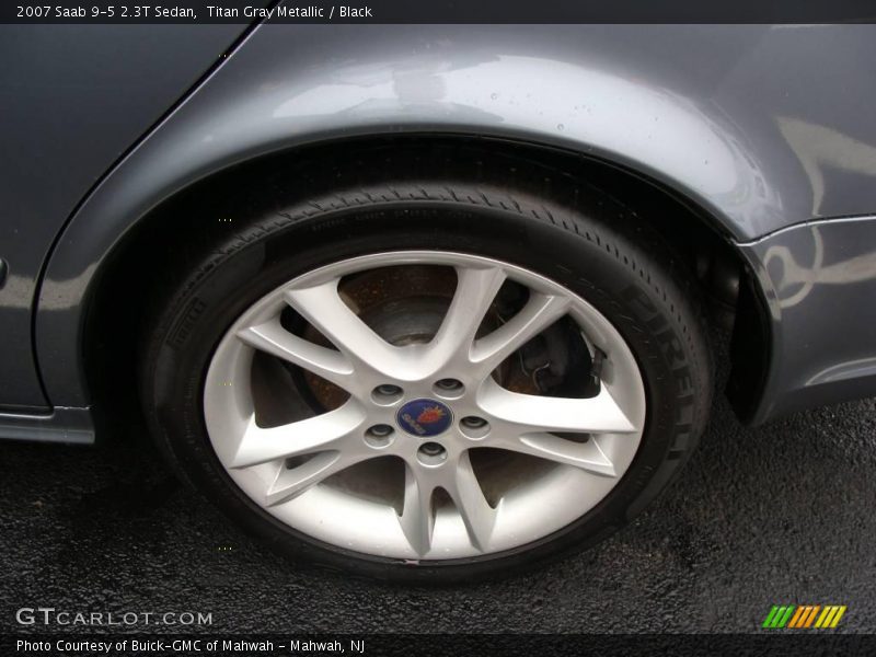 Titan Gray Metallic / Black 2007 Saab 9-5 2.3T Sedan