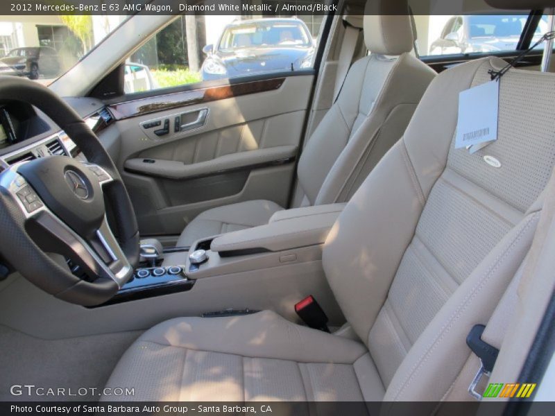 Diamond White Metallic / Almond/Black 2012 Mercedes-Benz E 63 AMG Wagon