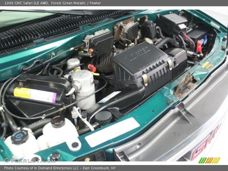 Forest Green Metallic / Pewter 1999 GMC Safari SLE AWD