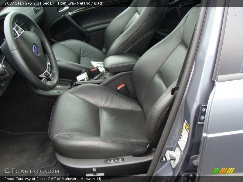 Titan Gray Metallic / Black 2007 Saab 9-5 2.3T Sedan