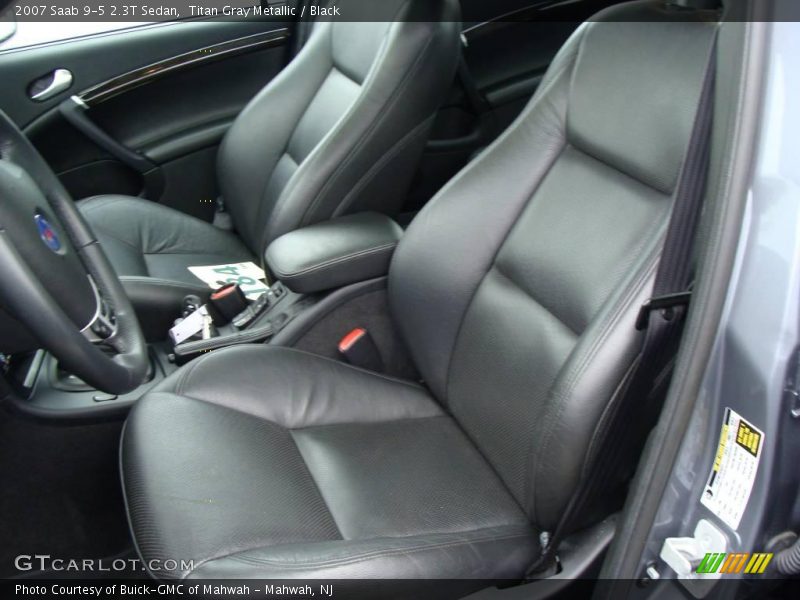 Titan Gray Metallic / Black 2007 Saab 9-5 2.3T Sedan