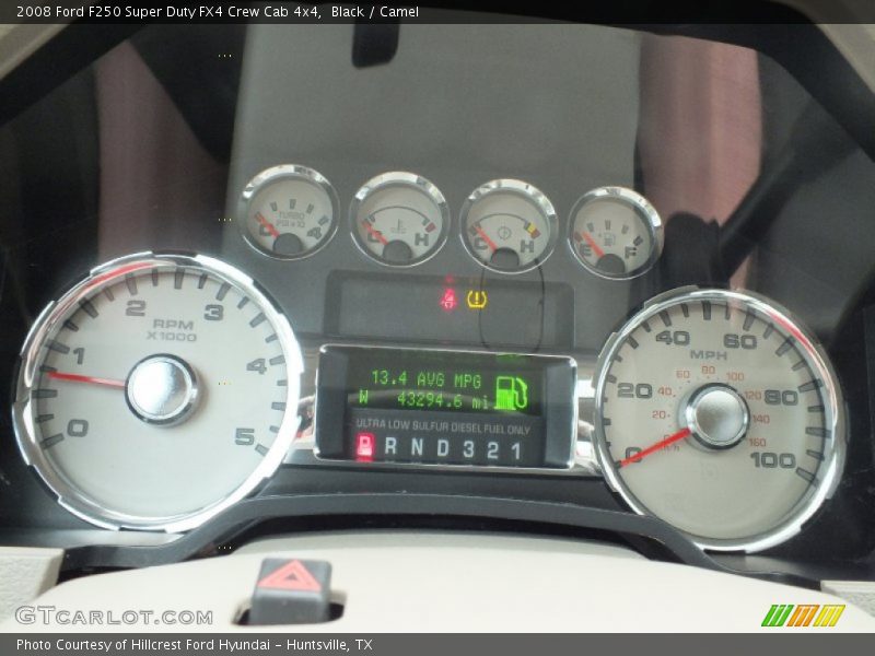 Black / Camel 2008 Ford F250 Super Duty FX4 Crew Cab 4x4