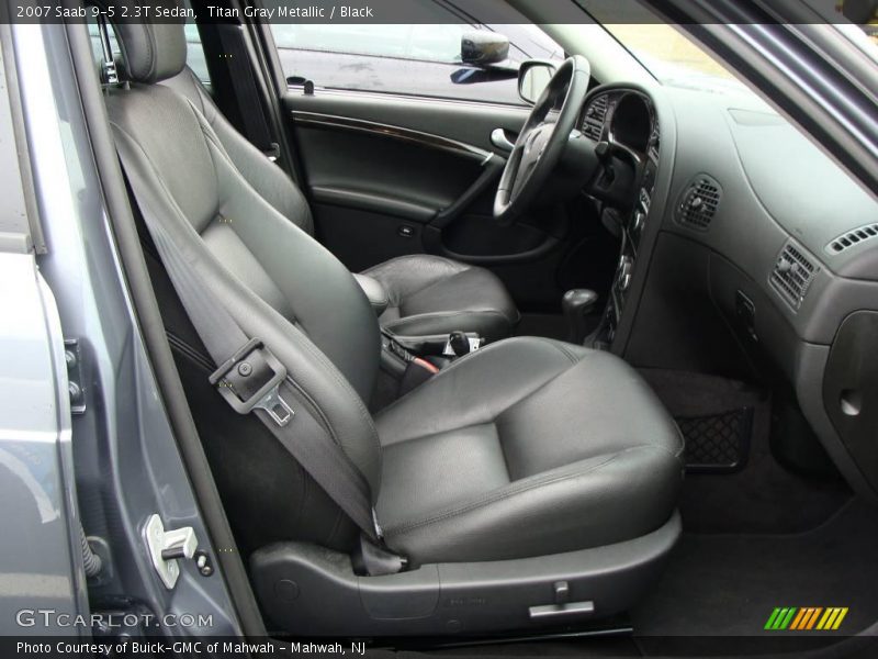 Titan Gray Metallic / Black 2007 Saab 9-5 2.3T Sedan