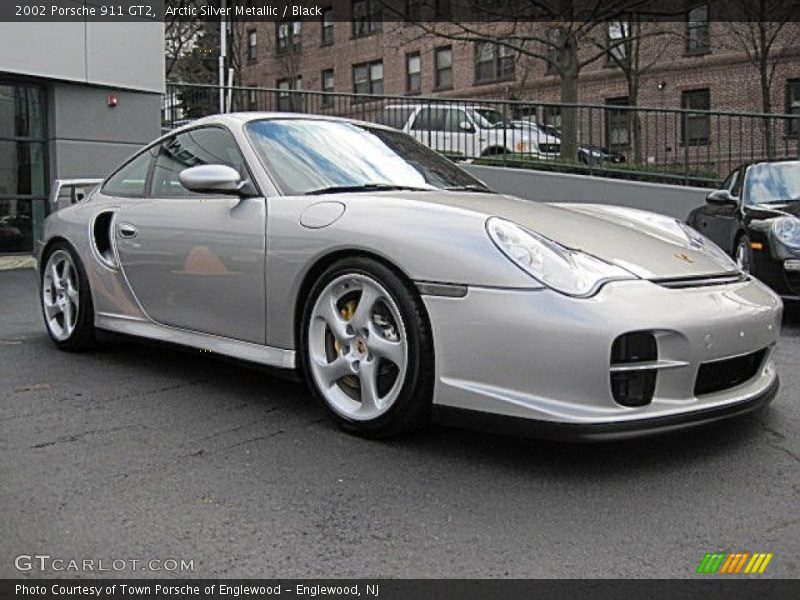 Arctic Silver Metallic / Black 2002 Porsche 911 GT2