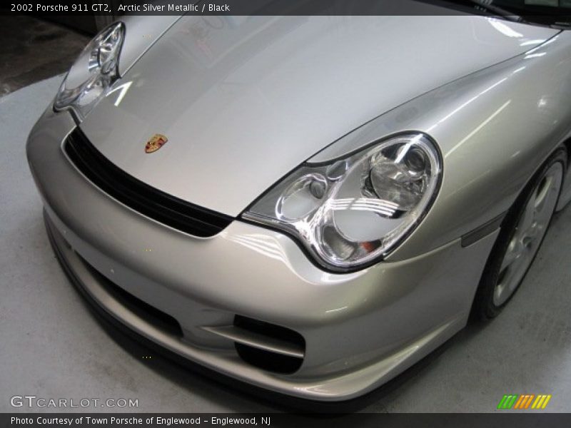Arctic Silver Metallic / Black 2002 Porsche 911 GT2