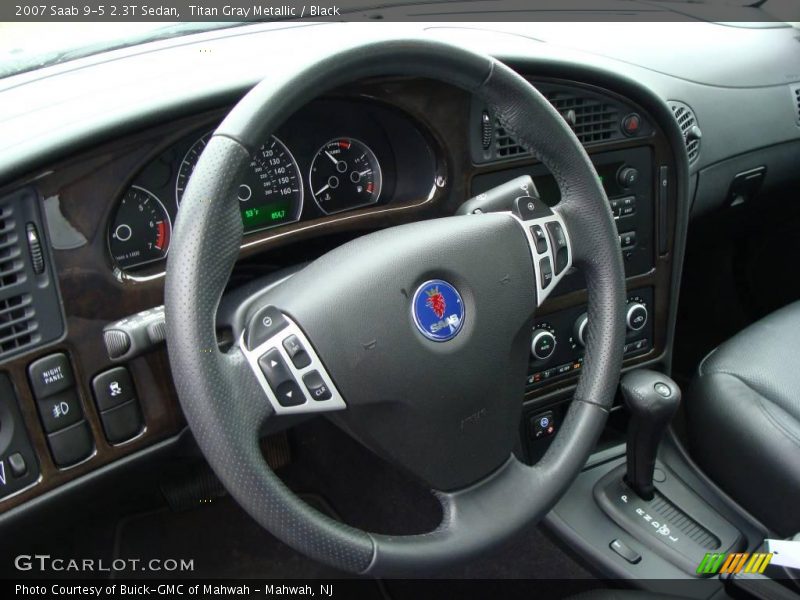 Titan Gray Metallic / Black 2007 Saab 9-5 2.3T Sedan
