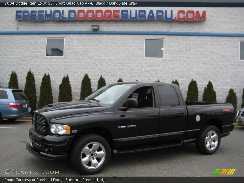 Black / Dark Slate Gray 2004 Dodge Ram 1500 SLT Sport Quad Cab 4x4
