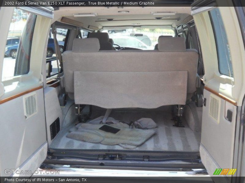 True Blue Metallic / Medium Graphite 2002 Ford E Series Van E150 XLT Passenger