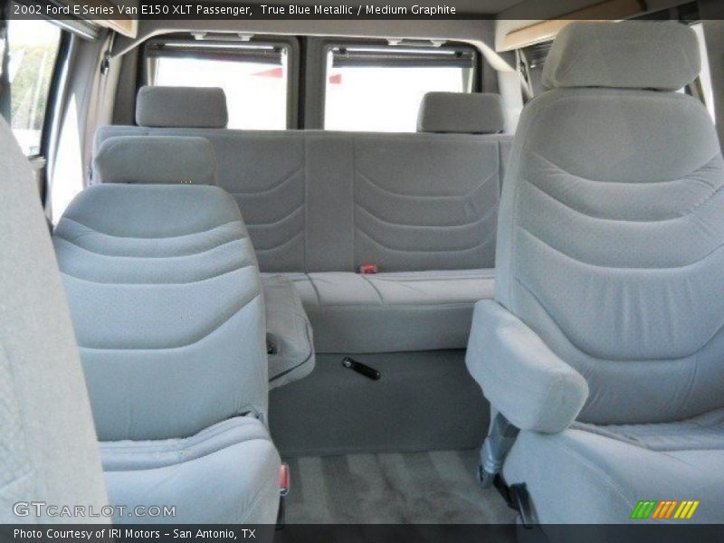 True Blue Metallic / Medium Graphite 2002 Ford E Series Van E150 XLT Passenger