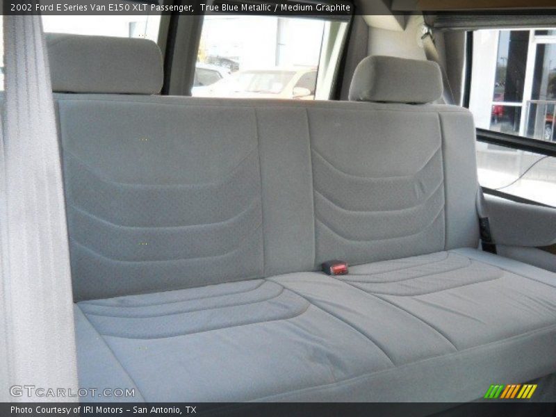 True Blue Metallic / Medium Graphite 2002 Ford E Series Van E150 XLT Passenger