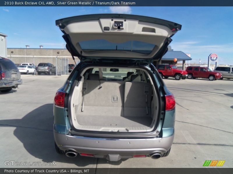 Silver Green Metallic / Titanium/Dark Titanium 2010 Buick Enclave CXL AWD