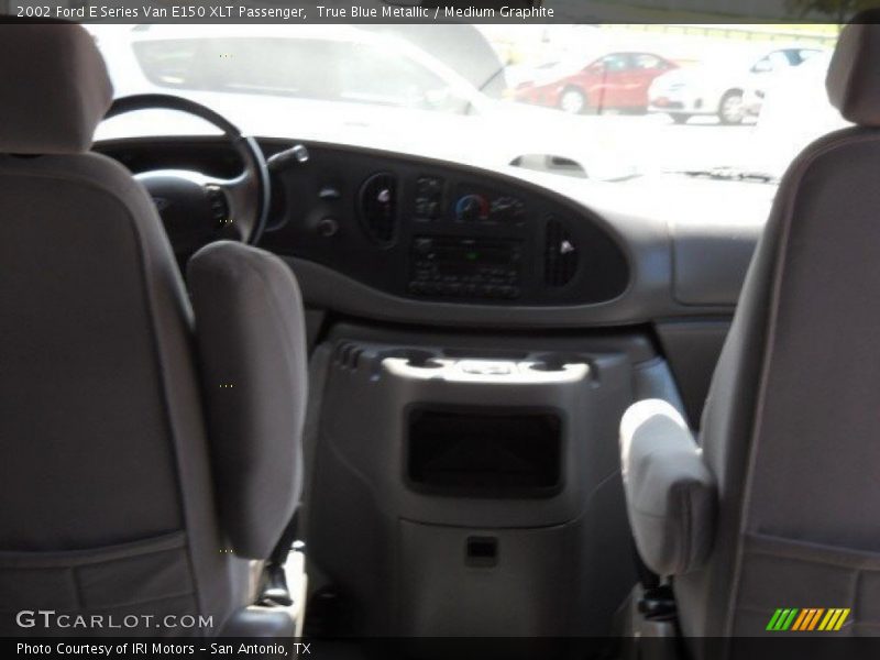 True Blue Metallic / Medium Graphite 2002 Ford E Series Van E150 XLT Passenger