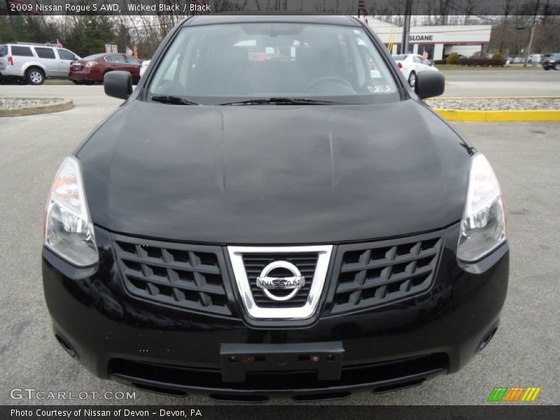 Wicked Black / Black 2009 Nissan Rogue S AWD
