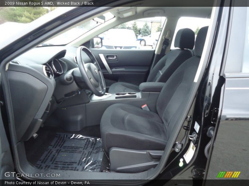Wicked Black / Black 2009 Nissan Rogue S AWD