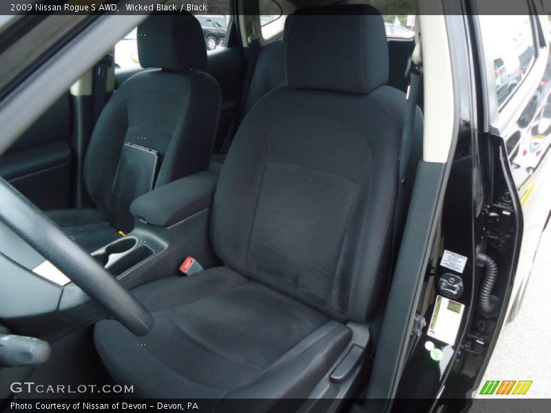 Wicked Black / Black 2009 Nissan Rogue S AWD