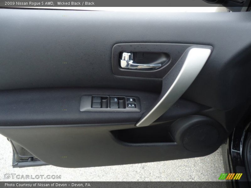 Wicked Black / Black 2009 Nissan Rogue S AWD
