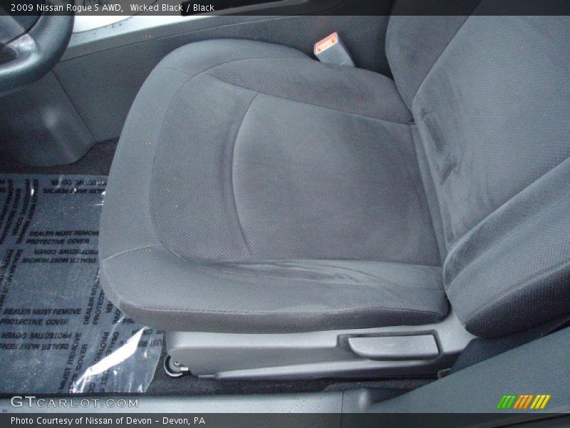 Wicked Black / Black 2009 Nissan Rogue S AWD
