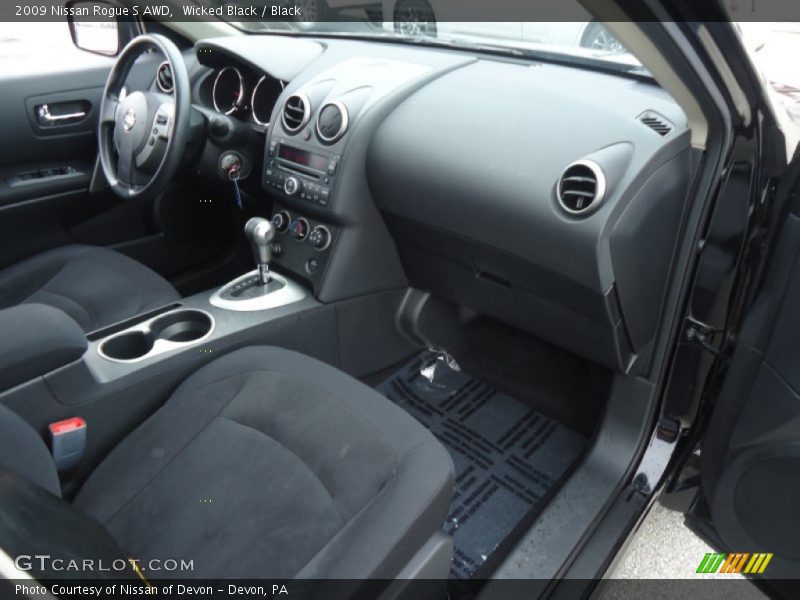 Wicked Black / Black 2009 Nissan Rogue S AWD