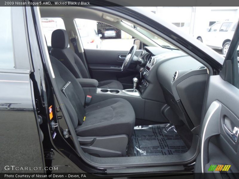 Wicked Black / Black 2009 Nissan Rogue S AWD