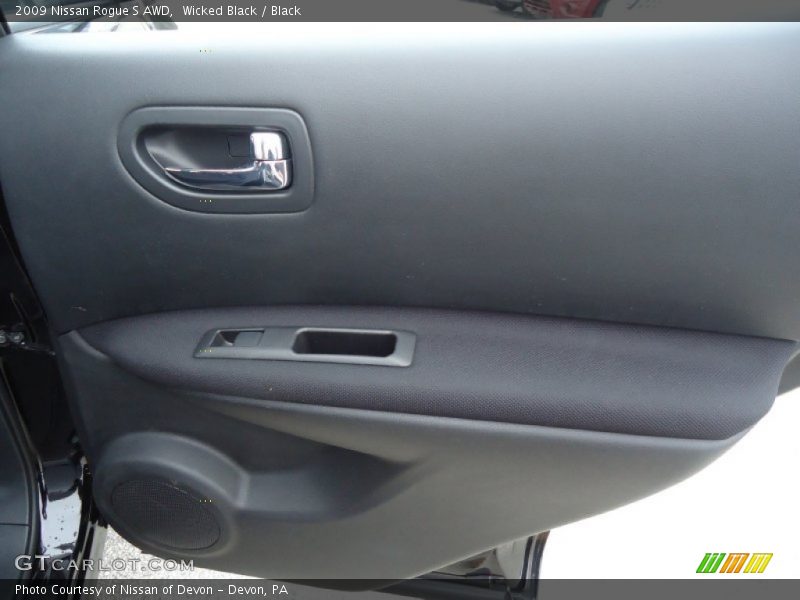 Wicked Black / Black 2009 Nissan Rogue S AWD