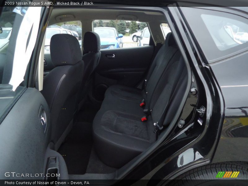 Wicked Black / Black 2009 Nissan Rogue S AWD