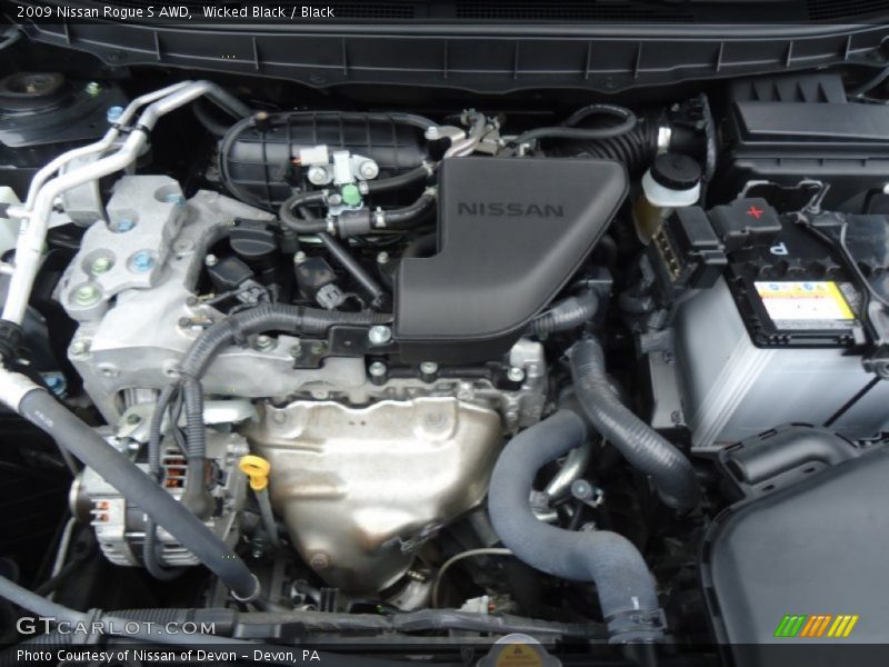 Wicked Black / Black 2009 Nissan Rogue S AWD
