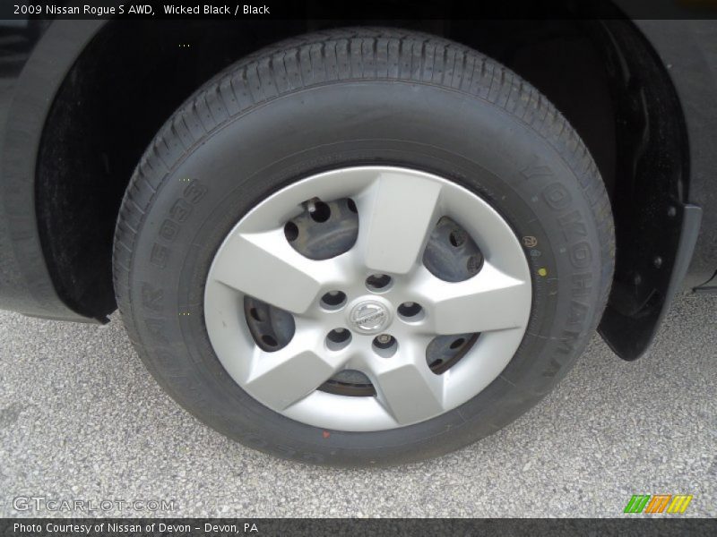 Wicked Black / Black 2009 Nissan Rogue S AWD
