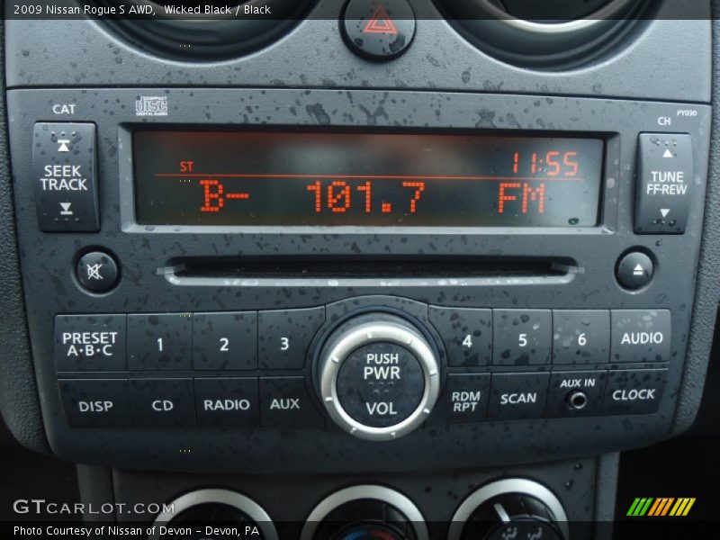 Wicked Black / Black 2009 Nissan Rogue S AWD
