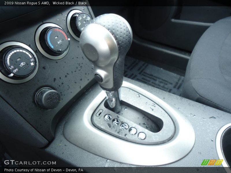 Wicked Black / Black 2009 Nissan Rogue S AWD