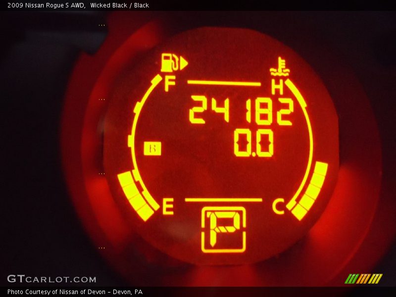 Wicked Black / Black 2009 Nissan Rogue S AWD
