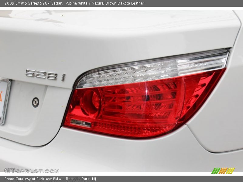 Alpine White / Natural Brown Dakota Leather 2009 BMW 5 Series 528xi Sedan
