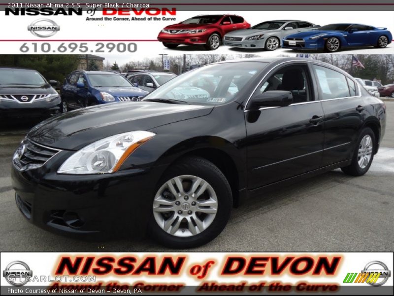 Super Black / Charcoal 2011 Nissan Altima 2.5 S
