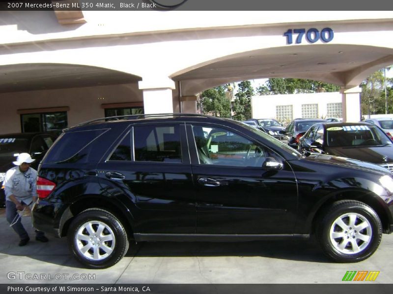 Black / Black 2007 Mercedes-Benz ML 350 4Matic