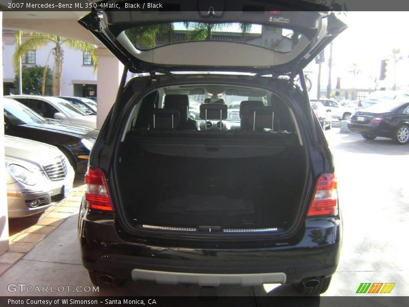 Black / Black 2007 Mercedes-Benz ML 350 4Matic