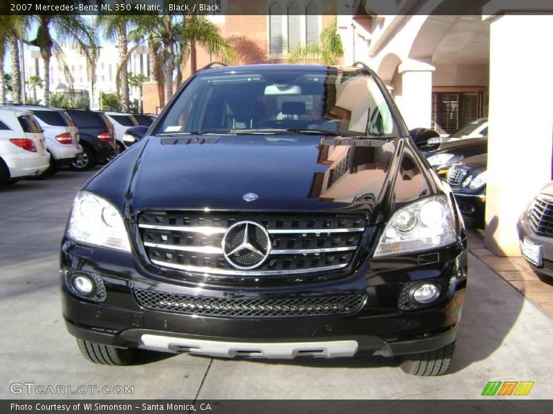 Black / Black 2007 Mercedes-Benz ML 350 4Matic