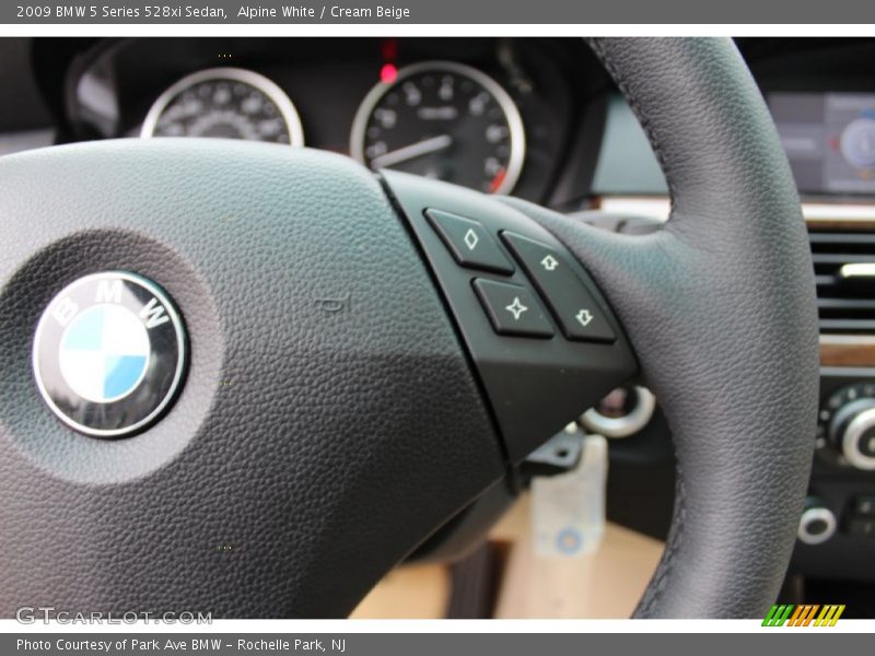 Alpine White / Cream Beige 2009 BMW 5 Series 528xi Sedan