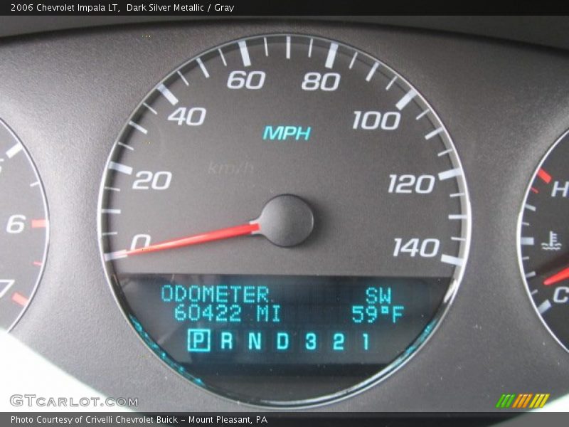 Dark Silver Metallic / Gray 2006 Chevrolet Impala LT