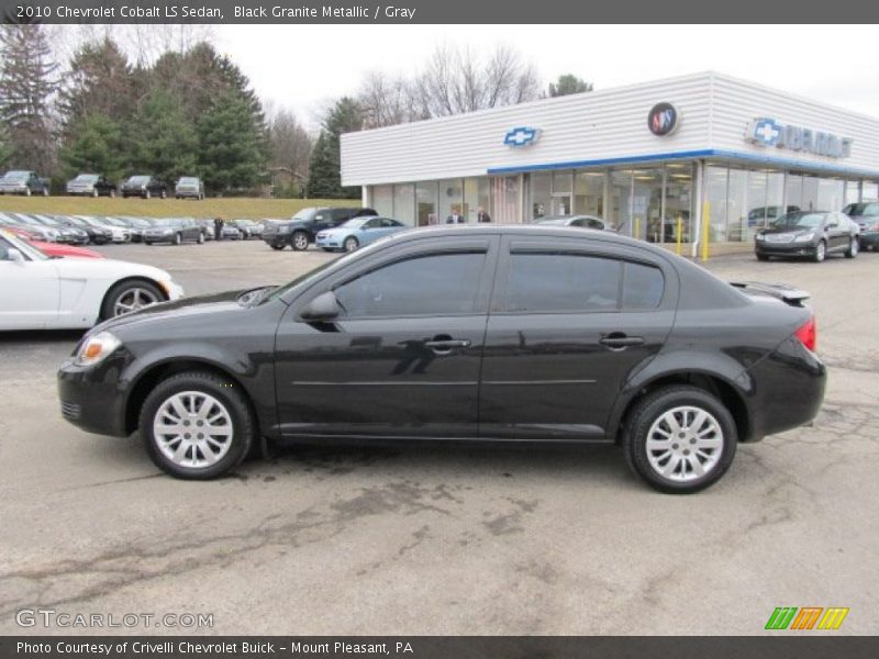 Black Granite Metallic / Gray 2010 Chevrolet Cobalt LS Sedan